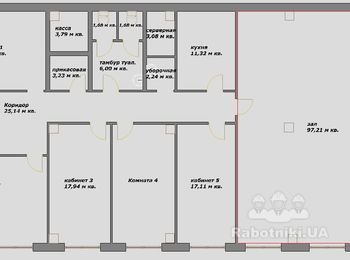 Кладка перегородок из газобетона толщиной 10 см.