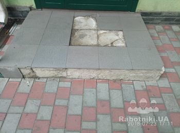 Укладка плитки на пороге