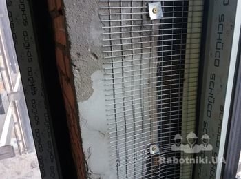 Армирование откосов под штукатурку