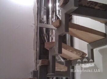 Покрасить металлический каркас лестницы