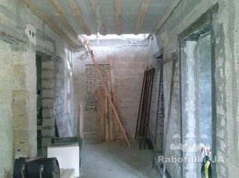 Штукатурка стен, дом (Бориспольский район)
