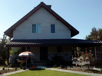 Утепление фасада 5см пенопласт 250м2 газоблок+подшивка+водосток