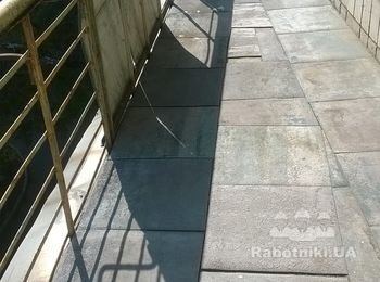 Ремонт парапета (ограждения) открытого балкона