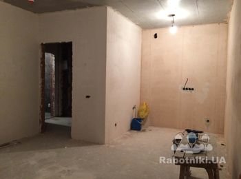 Шпаклёвка стен мультифинишем, примерно 100 м2
