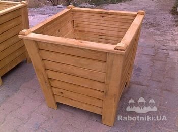 Изготовить деревяные содовые ящики клумбы 4 штуки