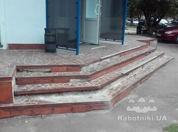 Ремонт крыльца входной группы в офис