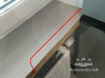 Подрезать уже установленный подоконник