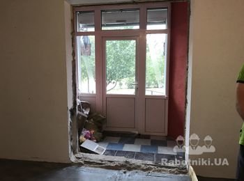 Монтаж двери + подготовка дверного проема