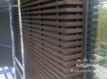 Обшить фасад декор рейкой 370 м2