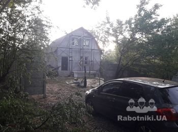 Оштукатурить барашком дом Гатное