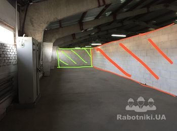 Кладка перегородки из газоблока