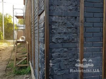 Фасад, рейка деревянная.