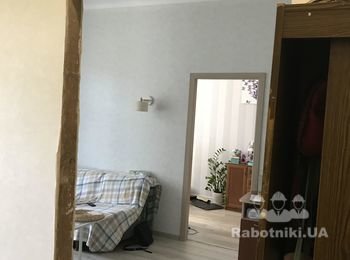 Установка раздвижных дверей, отделка проемов