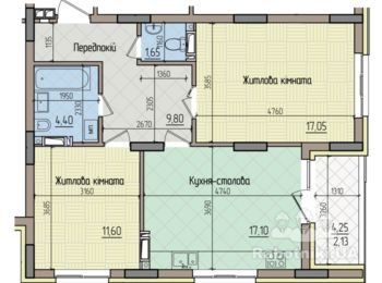 Комплексний ремонт квартири 63 кв. метри