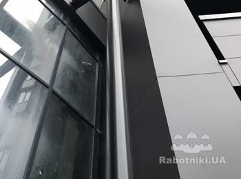 Зачистка и покраска трубы д219, высота 9м
