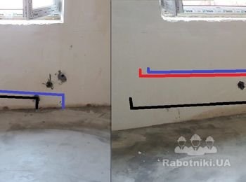 Перенос труб гвс и хвс в доме.