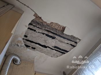 Ремонт нескольких квадратных метров потолка