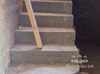 Обшивка лестницы + перила