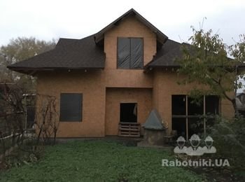 Утепление фасада минватой. Коттедж