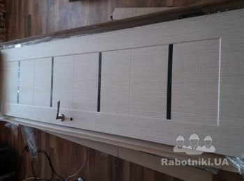Установка двери межк