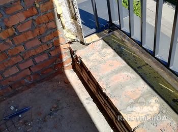 Отлив на французский балкон