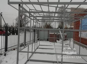 Обшить павильон и утеплить в с.Гатне