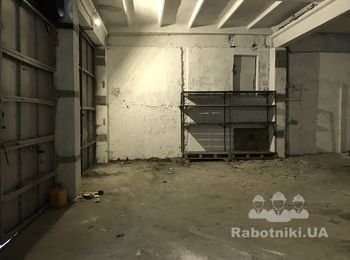 Заливка и выранивание пола в складе 120м2