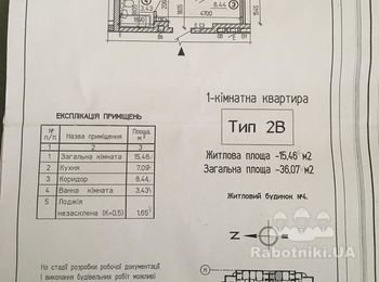 Ремонт в двух смежных однокомнатных квартирах (36м+36м) под ключ