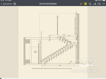 Бетонная лестница в двухуровневую квартиру