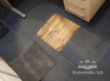 Уложить ковровую плитку 5 м.кв.