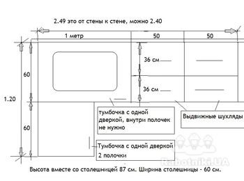 Нужно сделать угловую кухню