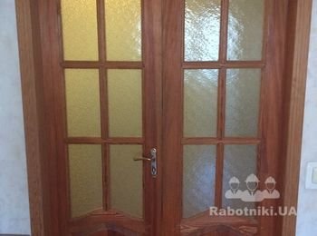 Реставрація дверей сосна масив під лак