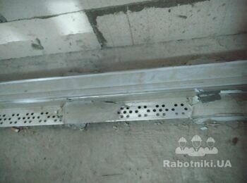 Монтаж деформационной планки
