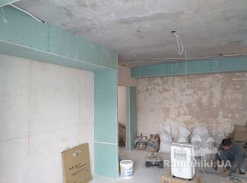 Малярка короба, перегородки, потолок. Соломенка