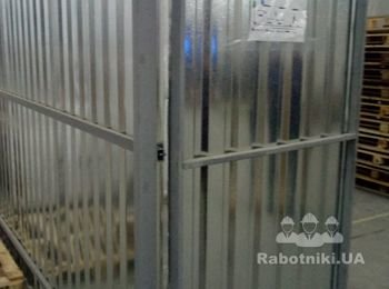 Монтаж профлиста на каркас