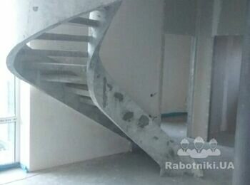 3D макет и чертёж ограждения лестницы из кованных элементов