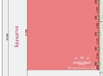 Укладка брусчатки около 300м2.