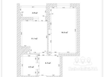 Комплексный ремонт 43 м2
