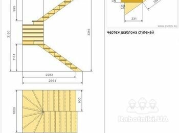 Сварить и установить каркас лестницы