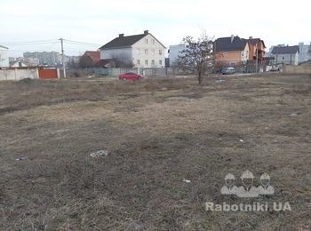 Установка забора профнастила 105 метров Киев Троещина