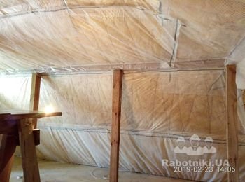 Внутренняя отделка (монтаж OSB на мансарде)