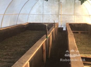 Переорганизация теплицы и поля для улиток.