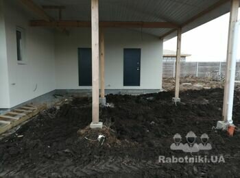 Плита под навес для парковки авто