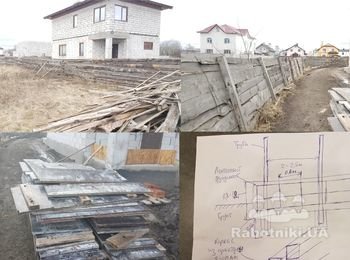 Устройство ленточного фундамент под забор