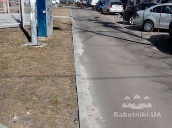 Обустройство тротуарной дорожки.