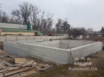Монолитное перекрытие цокольного этажа по готовому фундаменету