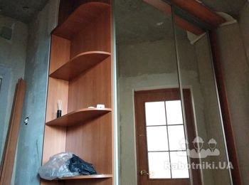 Уменьшить высоту шкафа купе