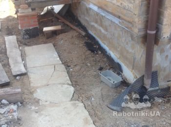 Отмостка вокруг дома 30 м