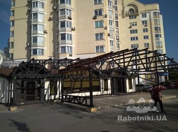 Подшить профнастилом металлоконструкцию