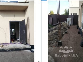 Бетонные колонны (6шт) и плита балкона
